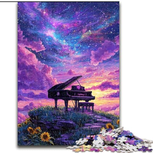 Dream Piano Puzzle für Erwachsene, 1000 Teile, Dekomprimierendes intellektuelles Lernspielzeug, Lernspiel für Geburtstag, Weihnachten (50x75cm) von LYXIANY