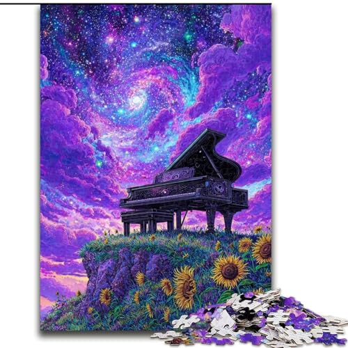 Dream Piano Puzzles für Erwachsene, 1000 Puzzles, anspruchsvoll zu vervollständigen, Aber lustig und humorvoll, Geburtstagsgeschenk, Geschenke, Wandkunst (26x38cm) von LYXIANY