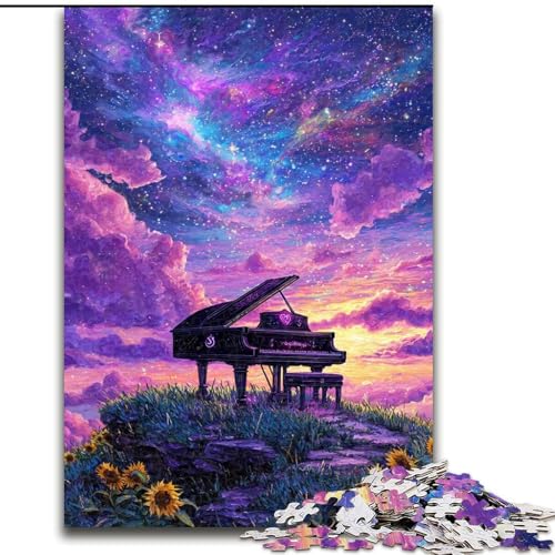 Dream Piano Puzzles für Teenager, 1000 Teile, Familienspiel zum Stressabbau, schwierige Herausforderung, tolle Geschenke und Spielzeuge (26x38cm) von LYXIANY