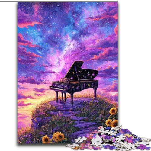 Dream Piano Puzzles für Teenager, 1000 Teile, Lernspiele, Heimdekoration, einzigartige Heimdekoration und Geschenke, 26x38cm Dream Piano Puzzles für Teenager, 1000 Teile, Lernspiele, Heimdekoration, einzigartige Heimdekoration und Geschenke, 26x38cm von LYXIANY