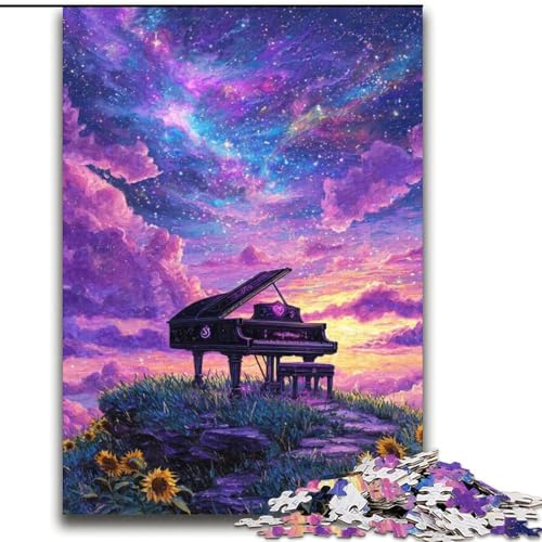 Dream Piano Puzzles für Teenager, 2000-teiliges Puzzle, Lernspiele, Heimdekoration, geeignet für die Schreibtischdekoration (70x100cm) von LYXIANY