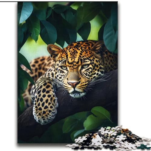 Dschungel-Leoparden-Puzzle 2000 Teile für Erwachsene und Jugendliche, Lernspiele, Heimdekoration, Geschenk für die ganze Familie (70x100cm) von LYXIANY