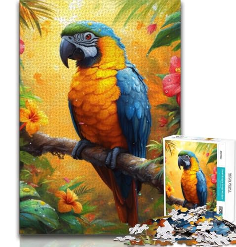 Dschungelpapagei, 1000-teiliges Puzzle für Erwachsene und Jugendliche, Quizspiel, Wanddekoration, einzigartige Geburtstags, 50x75cm Dschungelpapagei, 1000-teiliges Puzzle für Erwachsene und Jugendliche, Quizspiel, Wanddekoration, einzigartige Geburtstags, 50x75cm von LYXIANY