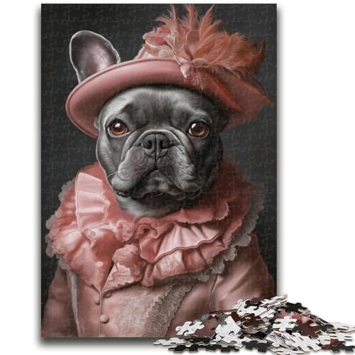 Edler Mops, 1000-teiliges Puzzle für Erwachsene und Jugendliche, Quizspiel, Wanddekoration, einzigartige Geburtstags (38x26cm) von LYXIANY