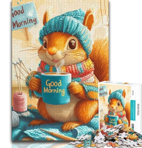 Eichhörnchen-Puzzle, 1000 Teile, für Erwachsene und Jugendliche, Quizspiel, Wanddekoration, einzigartige Geburtstags, 50x75cm Eichhörnchen-Puzzle, 1000 Teile, für Erwachsene und Jugendliche, Quizspiel, Wanddekoration, einzigartige Geburtstags, 50x75cm von LYXIANY