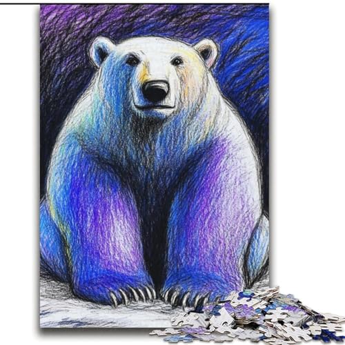 Eisbär-Puzzle, 2000 Teile, für Jugendliche ab 14 Jahren, Geschenkideen zur Heimdekoration (70x100cm) von LYXIANY