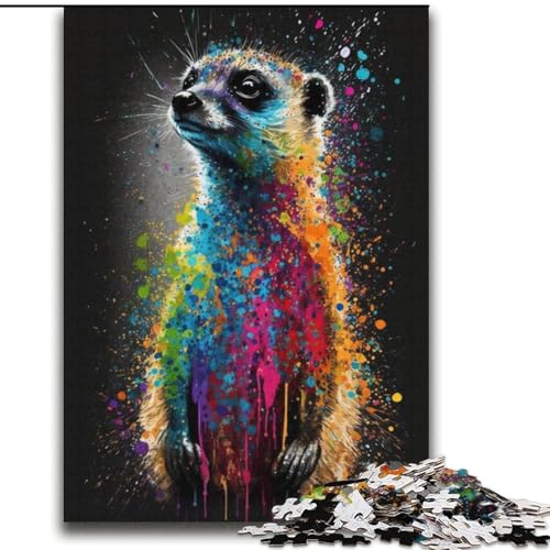 Erdmännchen-Puzzle, bunt, 2000 Teile, für Erwachsene und Jugendliche, Herausforderung für die Gehirnintelligenz, süchtig machendes Spielzeug für die Heimdekoration (70x100cm) von LYXIANY