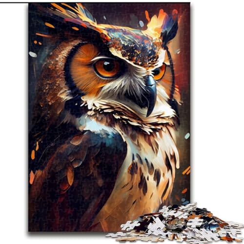 Eulen-Mal-Puzzle 1000 Teile für Erwachsene, Puzzle für Teenager, Familien-Spieleabend, hirnfordernde Geschenkidee, Größe 50x75cm Eulen-Mal-Puzzle 1000 Teile für Erwachsene, Puzzle für Teenager, Familien-Spieleabend, hirnfordernde Geschenkidee, Größe 50x75cm von LYXIANY