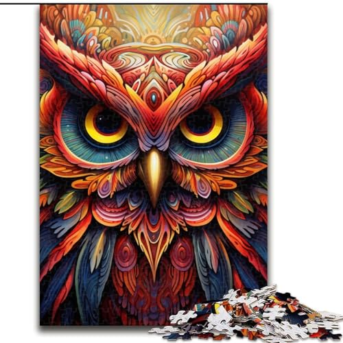 Eulen-Puzzle, 1000 Teile, Papp-Puzzle für Erwachsene, interaktives Familienspiel, DIY-Heimdekoration, Gehirn-Herausforderung, Geschenk, 26x38cm Eulen-Puzzle, 1000 Teile, Papp-Puzzle für Erwachsene, interaktives Familienspiel, DIY-Heimdekoration, Gehirn-Herausforderung, Geschenk, 26x38cm von LYXIANY