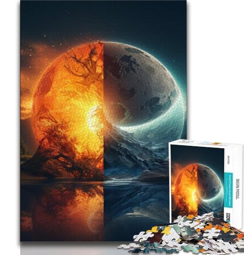 Fantasielandschaft 1000-teiliges Puzzle für Erwachsene und Jugendliche, Denkspiel, Wanddekoration, einzigartige Geburtstags (38x26cm) von LYXIANY