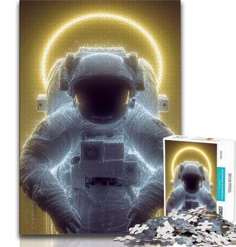 Fantasy-Astronaut-Puzzle mit 1000 Teilen für Erwachsene und Jugendliche, zum Zeitvertreib im Urlaub Jedes Teil ist einzigartig – anspruchsvolles Familienspiel (50x75cm) von LYXIANY