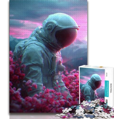 Fantasy-Astronauten-Puzzle mit 1000 Teilen für Erwachsene und Jugendliche, Denkspiel, Wanddekoration, einzigartige Geburtstags (38x26cm) von LYXIANY