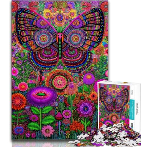 Fantasy Butterfly 1000-teiliges Puzzle für Erwachsene und Jugendliche, Quizspiel, Wanddekoration, einzigartige Geburtstags, 38x26cm von LYXIANY