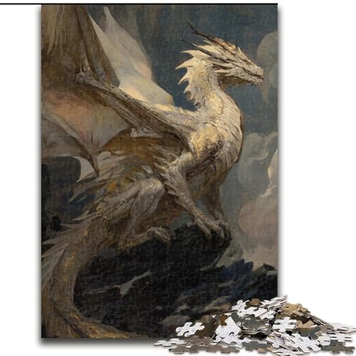 Fantasy-Drachen-Puzzle für Erwachsene, 1000 Puzzles, Lernspiele, Heimdekoration, Geburtstagsgeschenk, Geschenke, Wandkunst (26x38cm) von LYXIANY