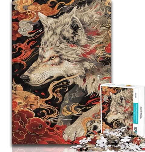 Fantasy Fox Puzzles für Erwachsene und Teenager, Puzzle, Spielzeug, Lernspiele, Stressabbau, geeignet für die Schreibtischdekoration, 38x26cm von LYXIANY