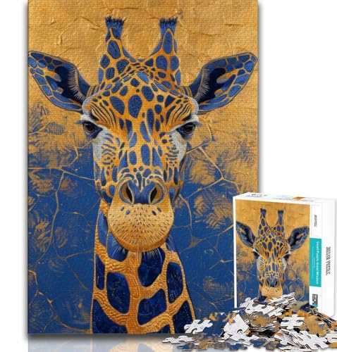 Fantasy-Giraffe-Puzzle für Teenager, 1000 Teile, Staycation, Zeit totschlagen, jedes Teil ist einzigartig – anspruchsvolles Familienspiel (75x50cm) von LYXIANY