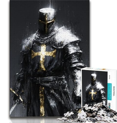 Fantasy Knight 1000-teiliges Puzzle für Erwachsene und Jugendliche, Quizspiel, Wanddekoration, einzigartige Geburtstags, 38x26cm von LYXIANY