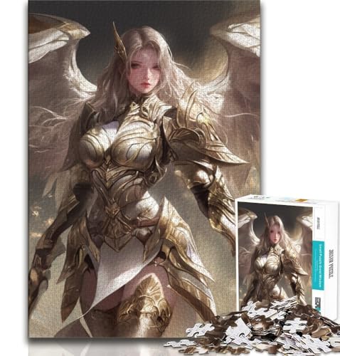 Fantasy-Kriegerin, Puzzle für Erwachsene, 1000 Teile, Stressabbau, schwierige Herausforderung, gutes Geschenk für die ganze Familie (50x75cm) von LYXIANY