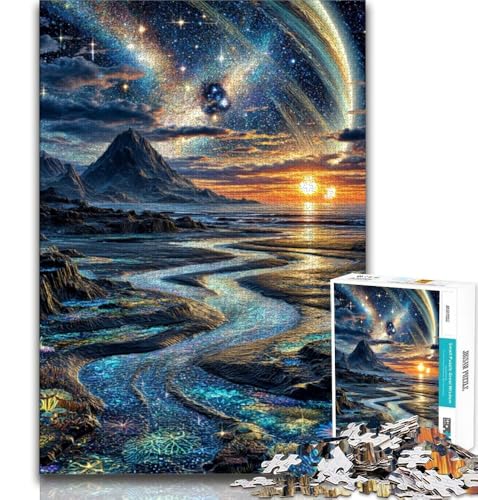 Fantasy-Landschafts-Puzzle für Erwachsene, 1000-teiliges Puzzle, Denkspiel, Wanddekoration, einzigartige Geburtstags, 38x26cm von LYXIANY