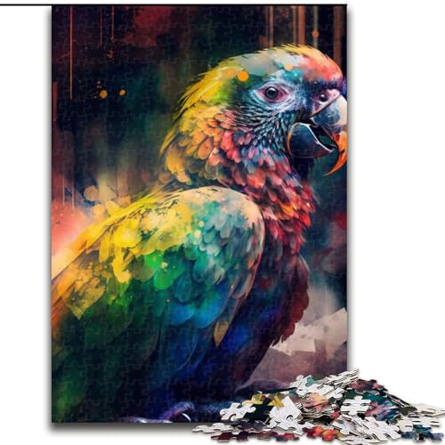 Fantasy-Papagei-Puzzle, 1000 Teile, Kartonpuzzle für Teenager und Jugendliche, ideales Geburtstags, Größe: 38x26cm von LYXIANY