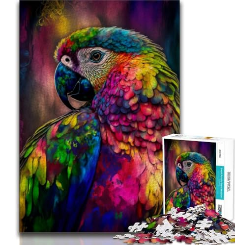 Fantasy-Papagei-Puzzle für Erwachsene, 1000 Teile, Lernspielzeug, Familienspiele, Geschenke für Freunde und Familie (38x26cm) von LYXIANY