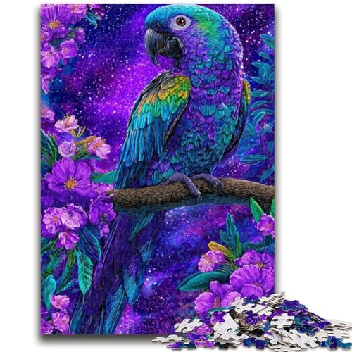 Fantasy-Papageien-Puzzle für Teenager, Lernspiel, Herausforderungsspielzeug, ganze Familie (38x26cm) von LYXIANY