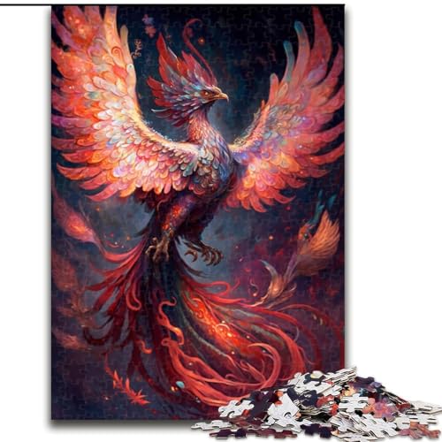 Fantasy-Puzzle mit Phönixvogel, 1000 Teile, anspruchsvolles Denkspiel, entspannendes Spielzeug für Teenager, Größe 50x75cm von LYXIANY
