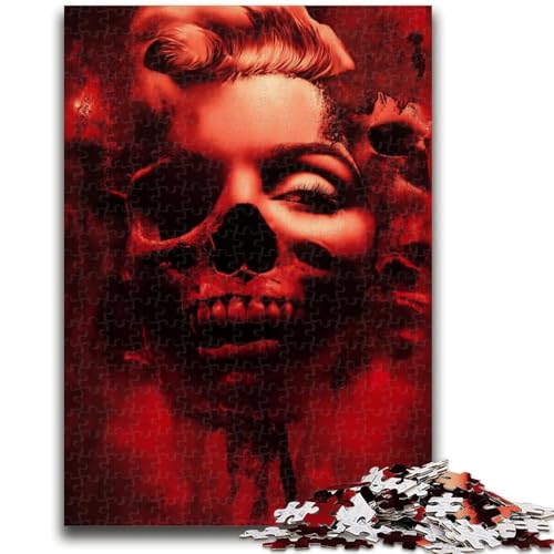 Fantasy-Skelett-Puzzle für Teenager, 1000 Teile, Lernspielzeug, Familienspiele, Geschenke für Freunde und Familie (50x75cm) von LYXIANY