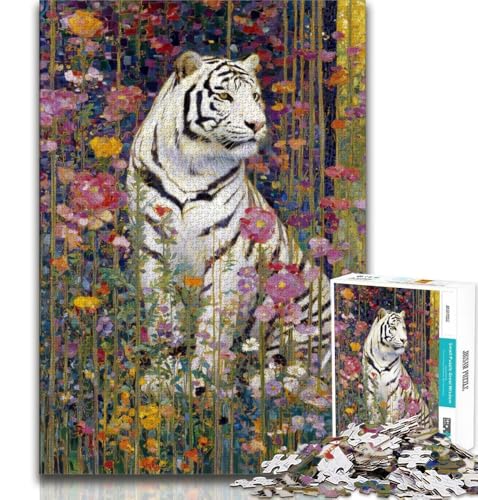 Fantasy Tiger Puzzle für Erwachsene 1000 Teile Puzzle, Denkspiel Wanddekoration Einzigartige Geburtstags 38x26cm von LYXIANY