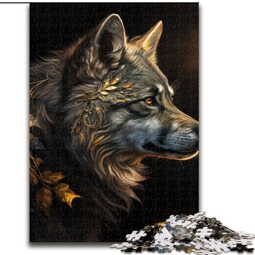 Fantasy Wolf 1000-teiliges Puzzle Anspruchsvolles Denkspiel – Entspannendes Spielzeug für Teenager, Größe 50x75cm von LYXIANY