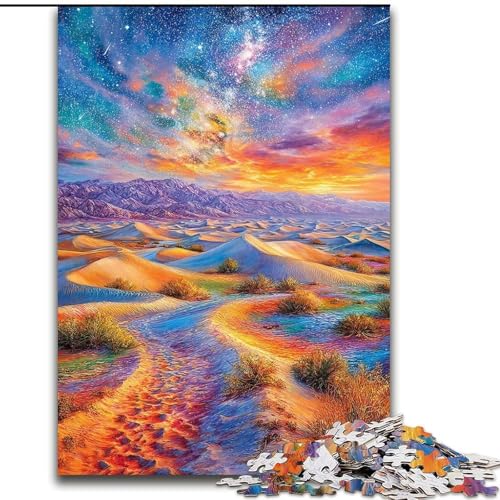 Farbige Kieselsteine, 1000-teiliges Puzzle, Lernspiele, Heimdekoration, Geschenk für die ganze Familie (Größe 26x38cm) von LYXIANY