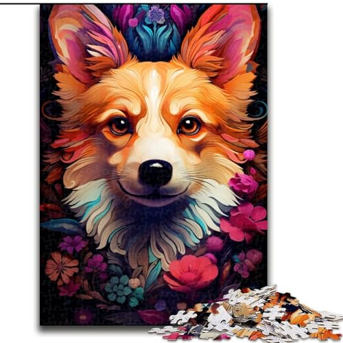 Farbiges Corgi-Puzzle, 1000 Teile, pädagogisches Denkspiel, künstlerische Heim- und Bürodekoration, ab 14 Jahren, Größe 50x75cm Farbiges Corgi-Puzzle, 1000 Teile, pädagogisches Denkspiel, künstlerische Heim- und Bürodekoration, ab 14 Jahren, Größe 50x75cm von LYXIANY
