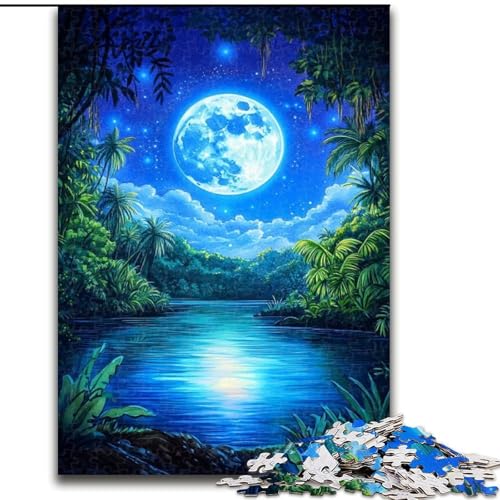Farbiges Mond-Puzzle, 1000 Teile, pädagogisches Denkspiel, künstlerische Heim- und Bürodekoration, ab 14 Jahren, Größe 38x26cm Farbiges Mond-Puzzle, 1000 Teile, pädagogisches Denkspiel, künstlerische Heim- und Bürodekoration, ab 14 Jahren, Größe 38x26cm von LYXIANY