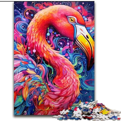 Flamingo-Puzzle, 1000 Teile, Puzzle für Erwachsene, Denksportaufgabe und Heimdekoration, 26x38cm Flamingo-Puzzle, 1000 Teile, Puzzle für Erwachsene, Denksportaufgabe und Heimdekoration, 26x38cm von LYXIANY