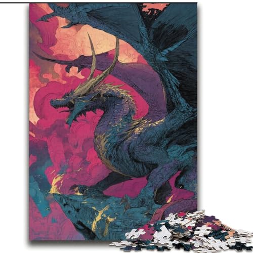 Fliegender Drache, 2000 Teile, Puzzle für Jugendliche ab 14 Jahren, Geschenkideen zur Gedächtnisverbesserung (70x100cm) von LYXIANY