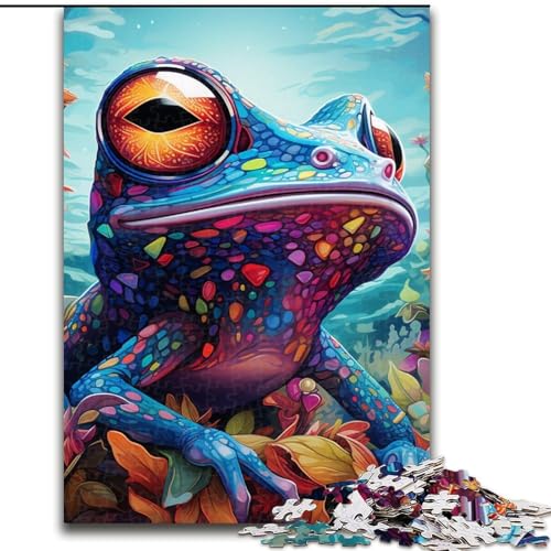 Frosch-Puzzle, 1000 Teile, für Erwachsene. Anspruchsvolles Denkspiel, Familienaktivität, Heimdekoration, Größe: 38x26cm Frosch-Puzzle, 1000 Teile, für Erwachsene. Anspruchsvolles Denkspiel, Familienaktivität, Heimdekoration, Größe: 38x26cm von LYXIANY