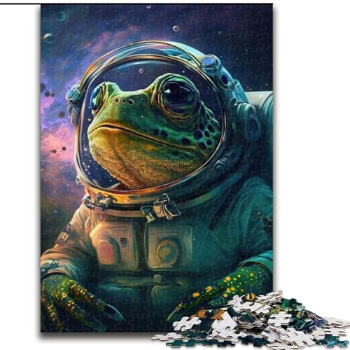 Frosch-Weltraum-Astronaut, 1000-teiliges Puzzle, anspruchsvolles Denkspiel, entspannendes Spielzeug für Teenager, Größe 50x75cm von LYXIANY