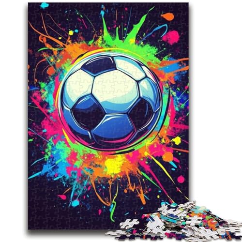Fußball-Puzzles für Erwachsene und Jugendliche, anspruchsvolles Spielspielzeug, jedes Teil ist einzigartig – anspruchsvolles Familienspiel (38x26cm) von LYXIANY