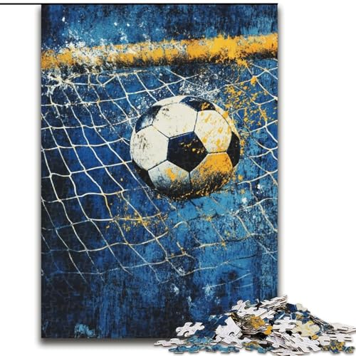 Fußball-Puzzles für Erwachsene und Jugendliche ab 14 Jahren, Stressabbau-Weihnachtsspiel-Geschenke für Frauen (50x75cm) von LYXIANY