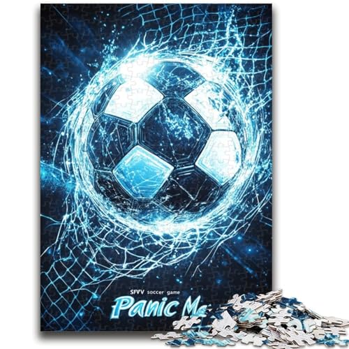 Fußball-Puzzles für Erwachsene und Teenager, Lernspiele, Wanddekoration, einzigartige Geburtstags (50x75cm) von LYXIANY