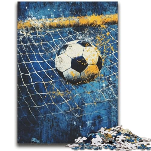 Fußball-Puzzles für Teenager, 1000 Puzzles, Lernspielzeug, Familienspiele mit passendem Poster und Quizblatt (38x52cm) von LYXIANY