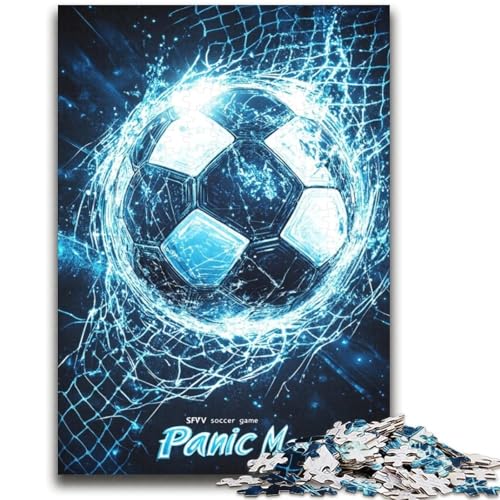 Fußball-Puzzles für Teenager, 1000 Teile, Denksportspiel, Wanddekoration, einzigartige Geburtstags (38x52cm) von LYXIANY