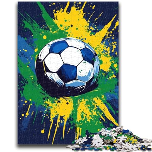 Fußball-Puzzles für Teenager, anspruchsvoll, Aber lustig und humorvoll, mit passendem Poster und Quizblatt (38x26cm) von LYXIANY