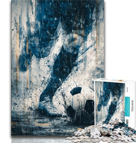 Fußball-Sport-Puzzles für Erwachsene, Lernspiel-Herausforderungsspielzeug, ganze Familie, 50x75cm von LYXIANY