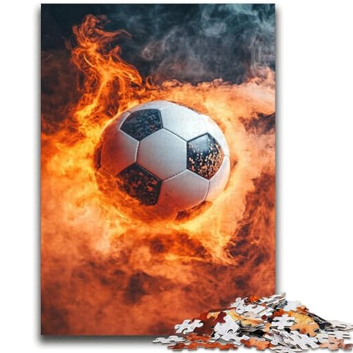 Fußball-Sport-Puzzles für Erwachsene, entspannendes intellektuelles Lernspielzeug, Geburtstagsgeschenk, Geschenke, Wandkunst (38x52cm) von LYXIANY