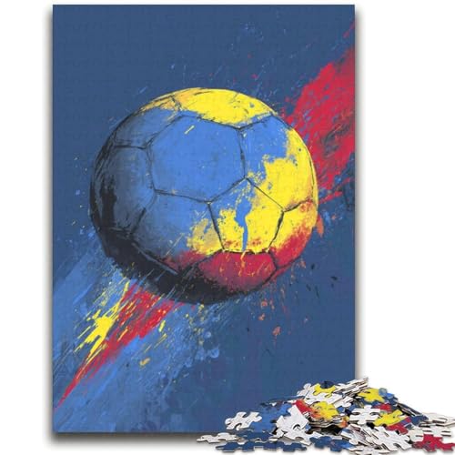 Fußball-Sport-Puzzles für Teenager, 1000 Puzzles, entspannendes intellektuelles Lernspielzeug, Geburtstagsgeschenk, Geschenke, Wandkunst (38x52cm) von LYXIANY