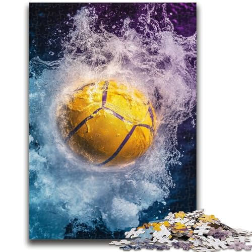 Fußball-Sportpuzzle 1000 Teile für Teenager, Stressabbau, schwierige Herausforderung, gutes Geschenk für die ganze Familie (50x75cm) von LYXIANY