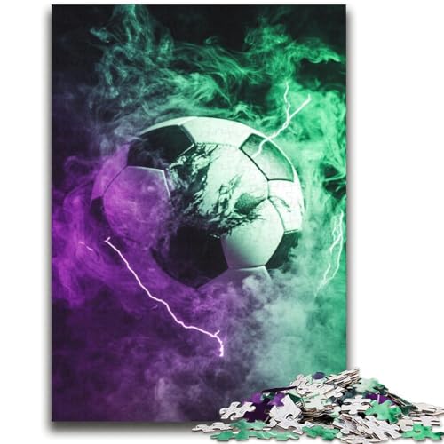 Fußball-Sportpuzzle für Erwachsene und Jugendliche, 1000 Teile, anspruchsvolle Familienaktivitätsspiele, DIY-Spielzeug für die Wanddekoration zu Hause, Geschenke (38x52cm) von LYXIANY