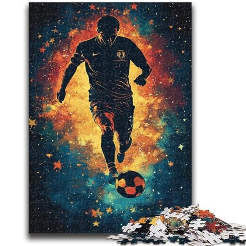 Fußballspieler-Puzzles für Erwachsene und Teenager, Puzzle, Spielzeug, Lernspiele, Stressabbau, tolle Geschenke und Spielzeuge (38x26cm) von LYXIANY