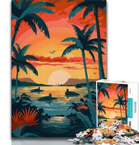 Galapagos-Insellandschaft, 1000-teiliges Puzzle für Erwachsene und Jugendliche, Quizspiel, Wanddekoration, einzigartige Geburtstags, 38x26cm von LYXIANY